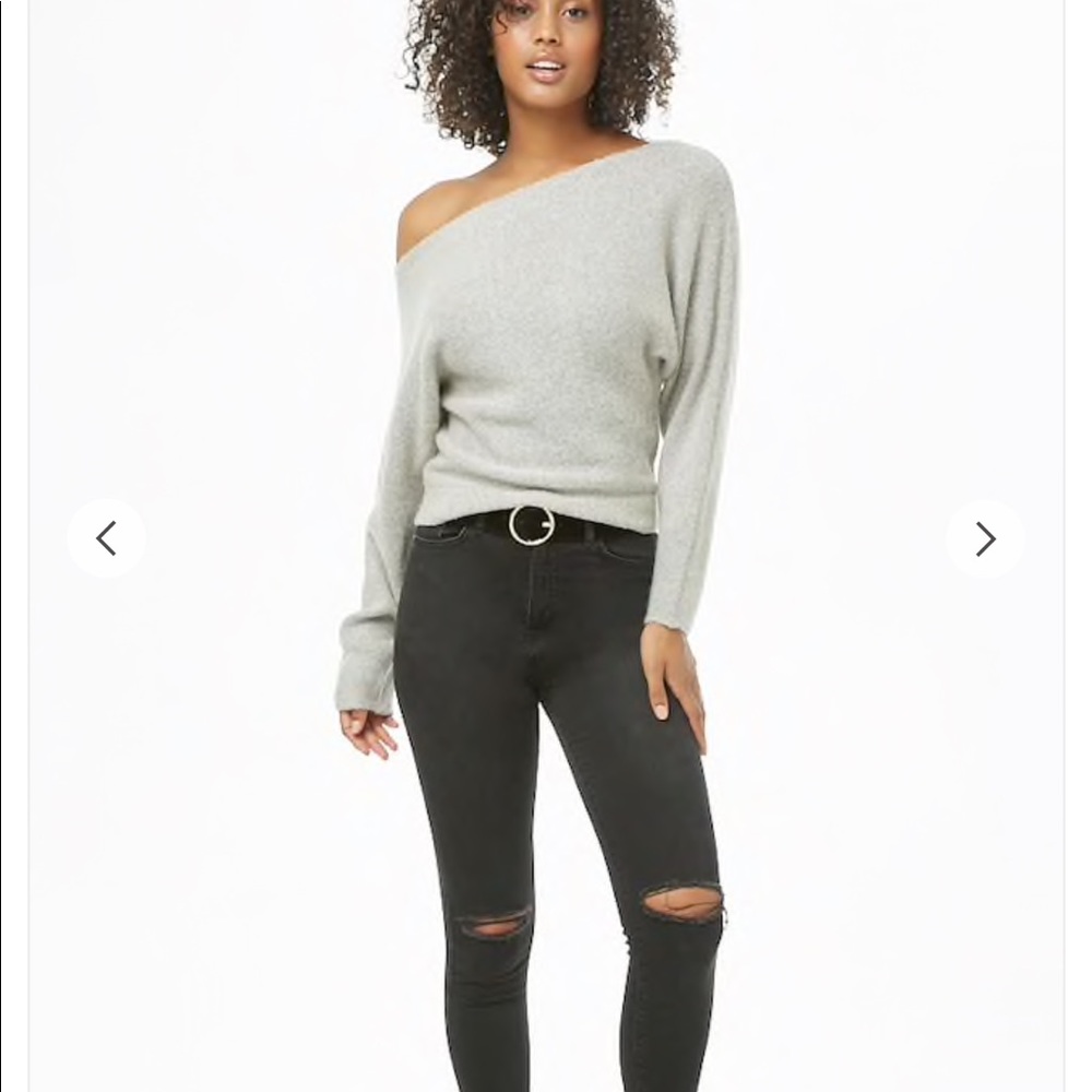 Knit Off the Shoulder Sweater